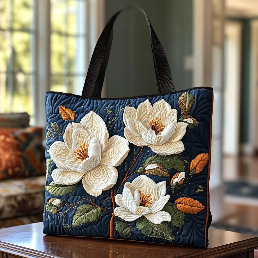 Gewatteerde Ambachtelijke Tas - Delicate Magnolia