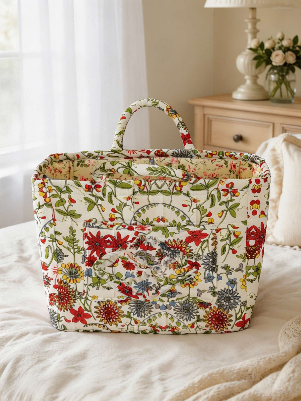 Garden Floral Large Capacity Laundry Basket