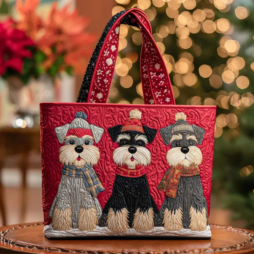 Ambachtelijke Tas - Schnauzer Trio