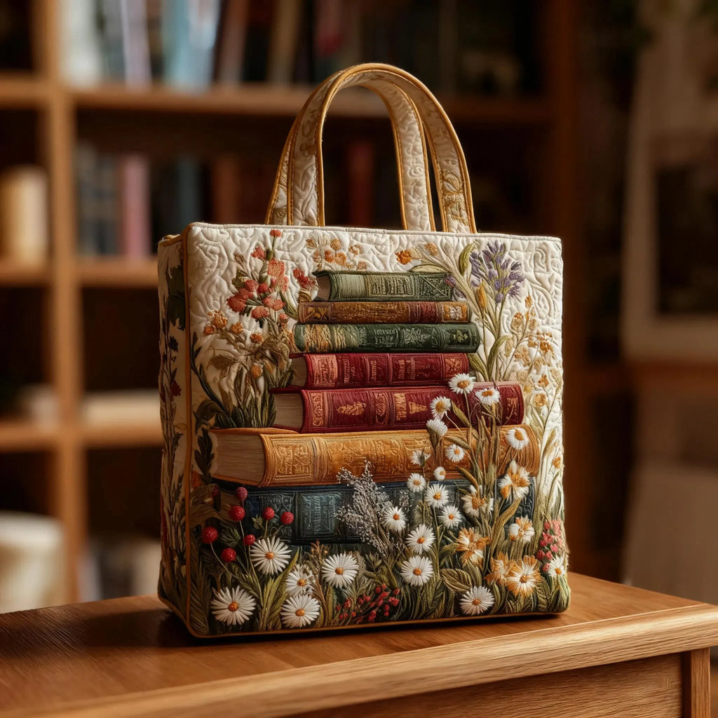 Gewatteerde Ambachtelijke Tas - Bloemenmotief