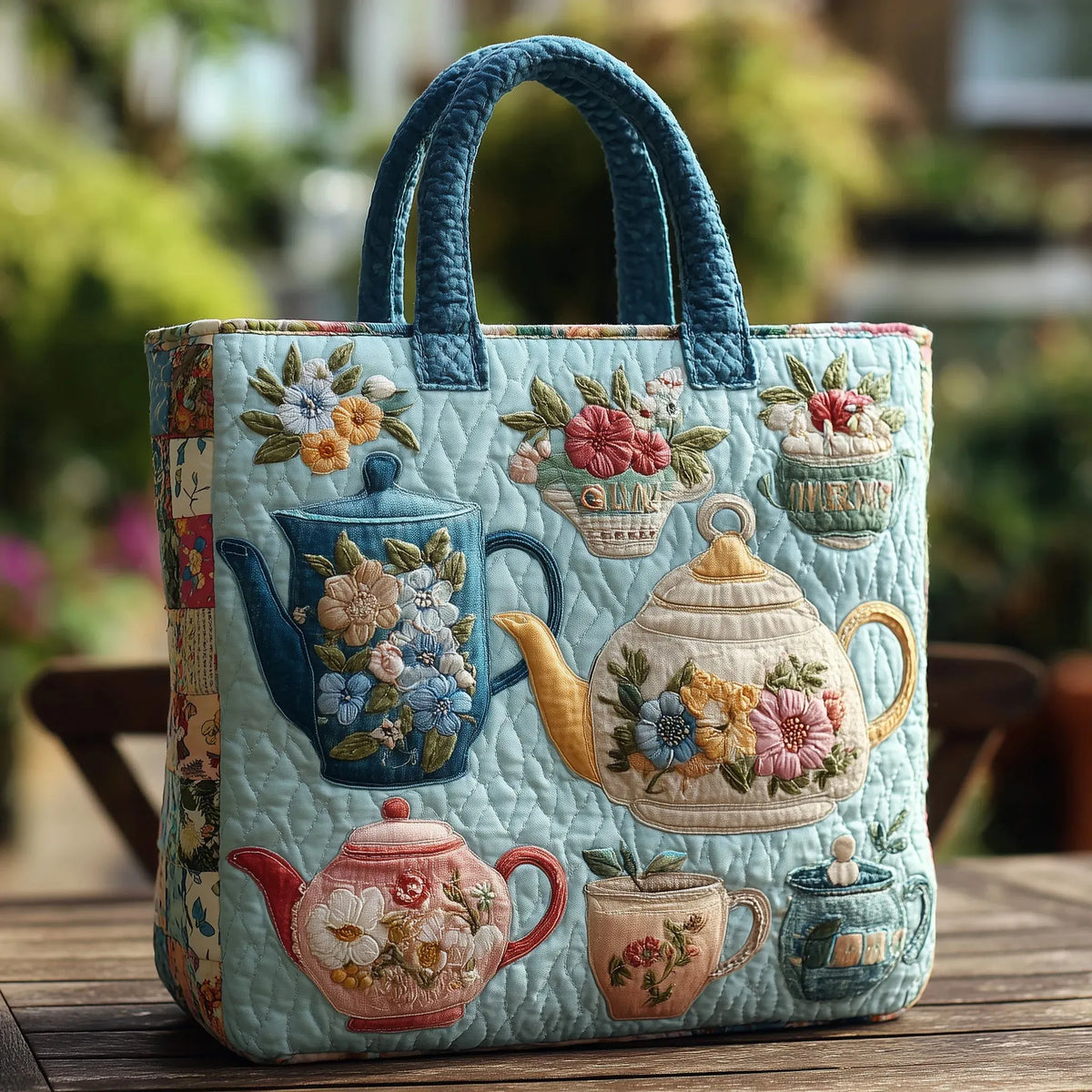 Gewatteerde Tas - Bloemmotief