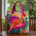 Gewatteerde Tas - Regenboogflamingo