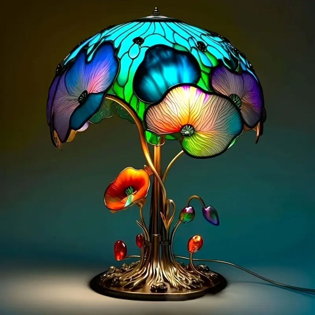 Boho Chic Bloemen Paddenstoellamp