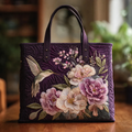 Gewatteerde Ambachtelijke Tas - Kolibries en Orchideeën