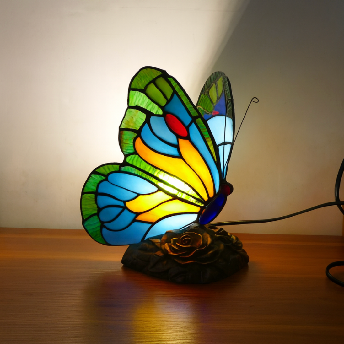 Blauwe Vlinder Sculpturale Lamp