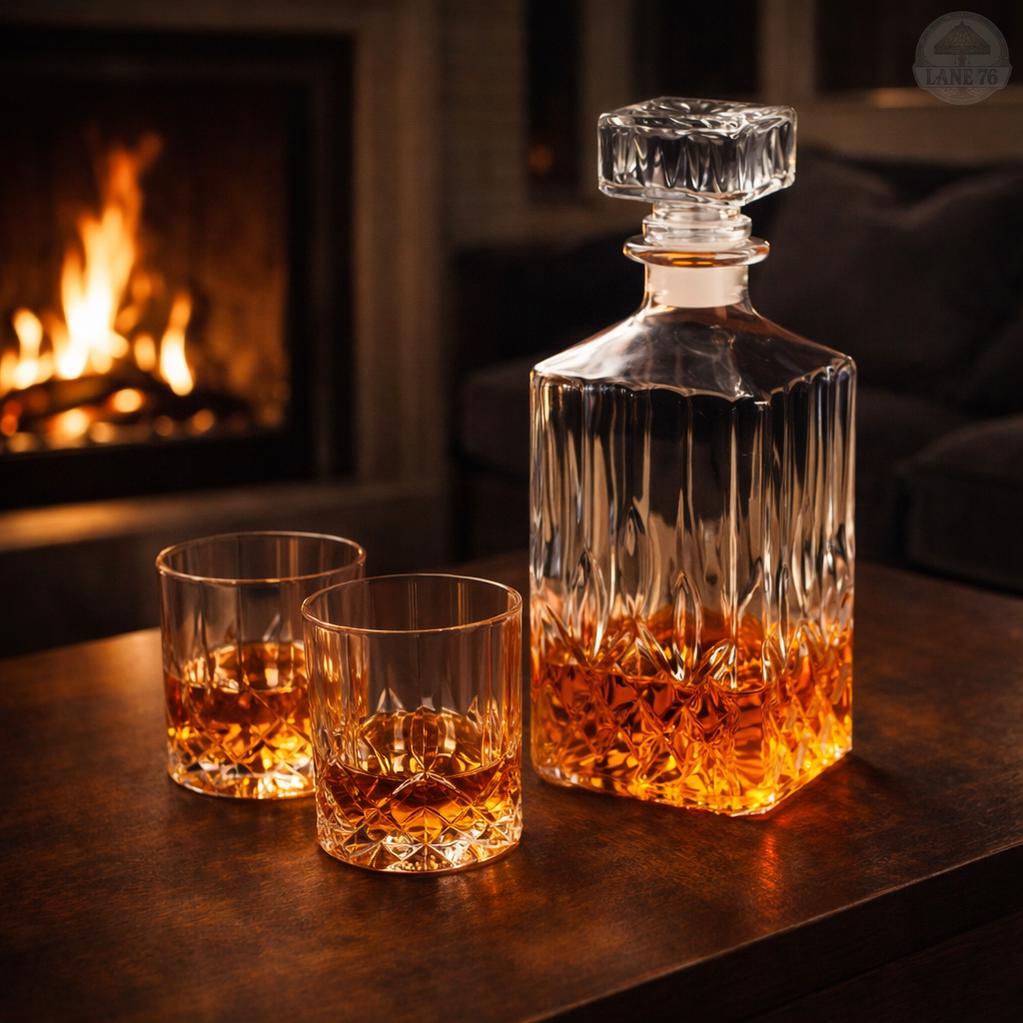 Whiskykaraf - Set met Flessen en Glazen