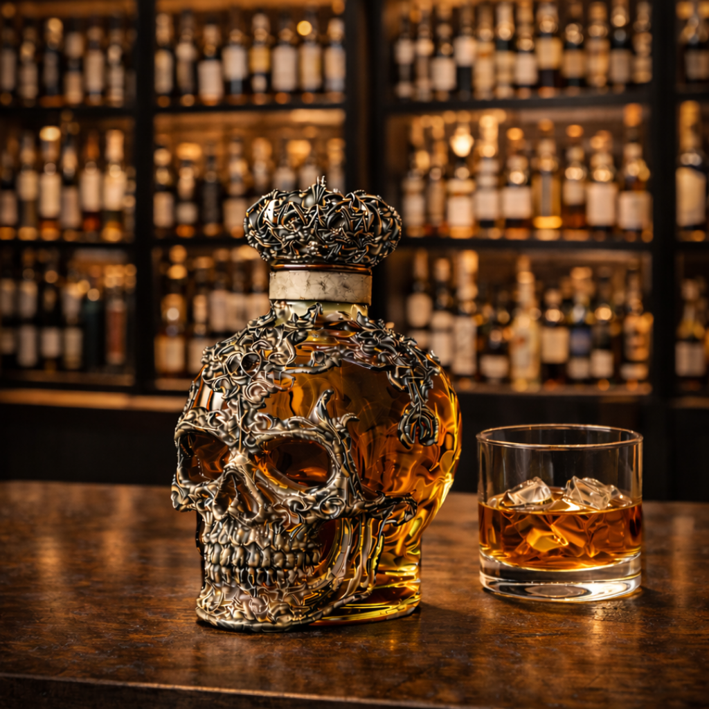Whiskykaraf - Skull Editie