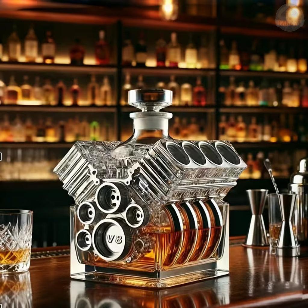 Whiskykaraf - V8 Motor Editie