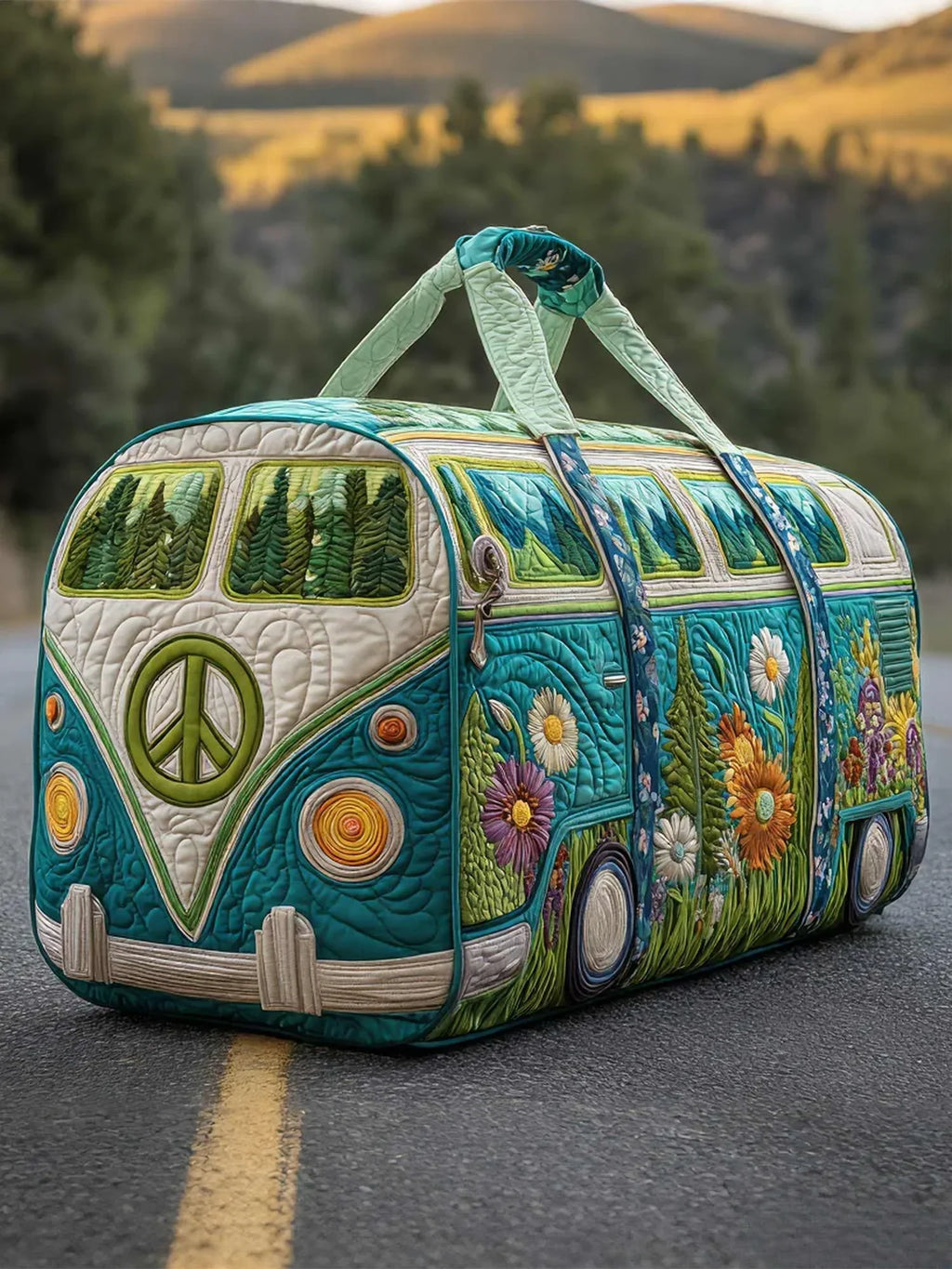Hippie Box Quilted Travel Bag