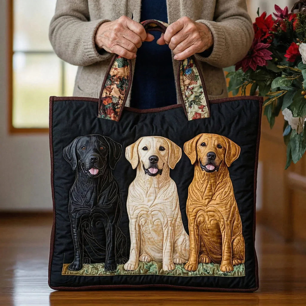 Ambachtelijke Handtas - Drie Labradors