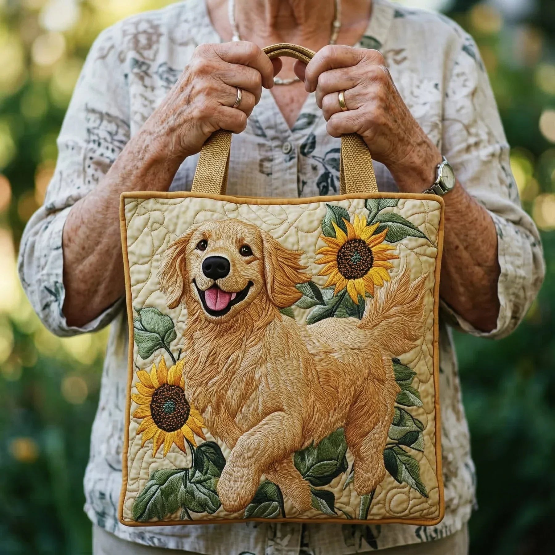 Ambachtelijke Tas - Golden Retriever