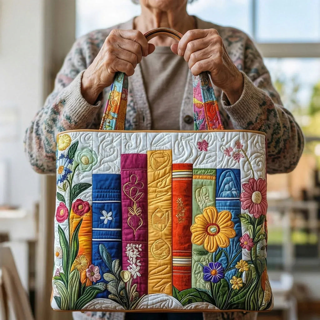 Ambachtelijke Tas - Bloemige Bibliotheek
