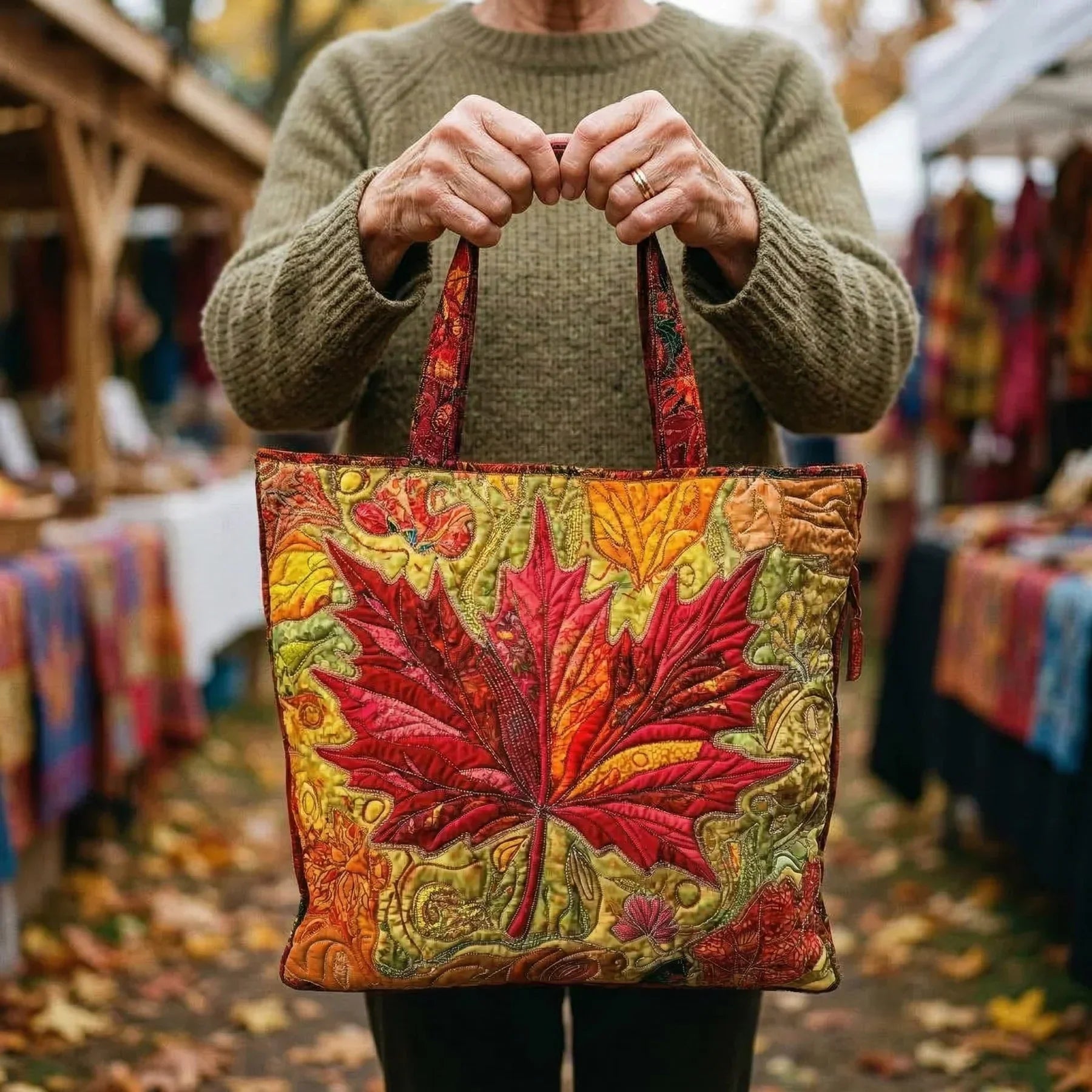 Ambachtelijke Tas - Esdoorn bij Zonsondergang