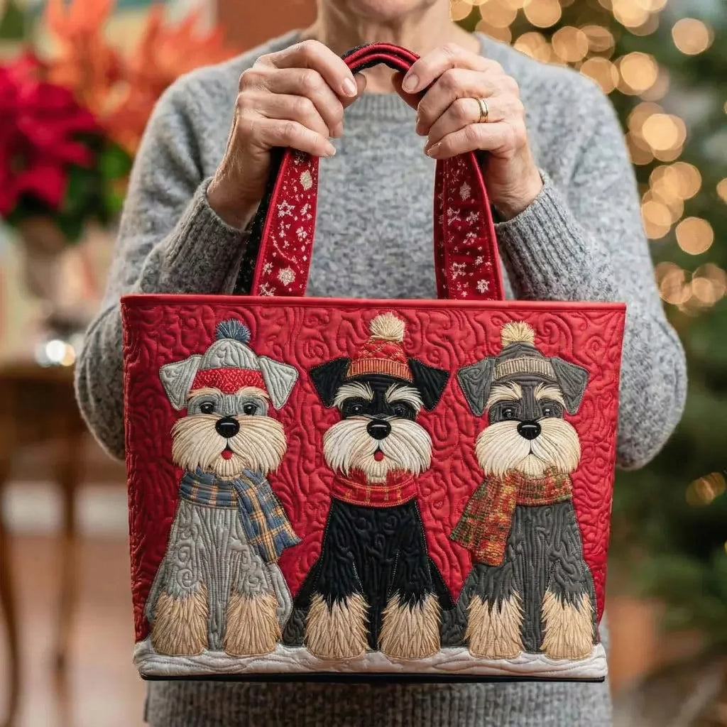 Ambachtelijke Tas - Schnauzer Trio